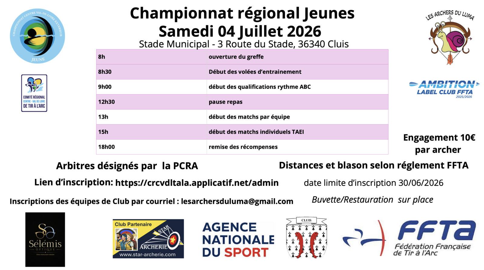 Championnat régional jeunes de Tir À l'Éxtérieur