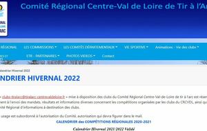 Le calendrier Régional Hivernal 2022 est dispo