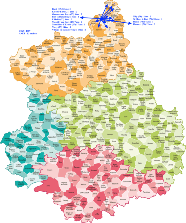 Carte Eure et Loir