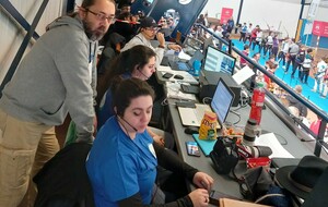 La team "Greffe résultats"...Ils n'ont pas chômé !