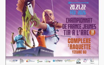 CHAMPIONNAT DE FRANCE JEUNE à YZEURE Du 20 au 22 février 2026