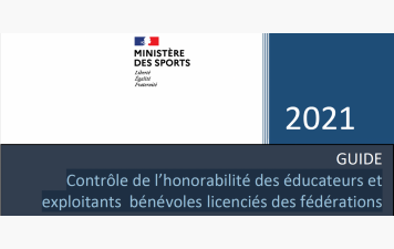 Instances et encadrants Contrôle d'Honorabilité