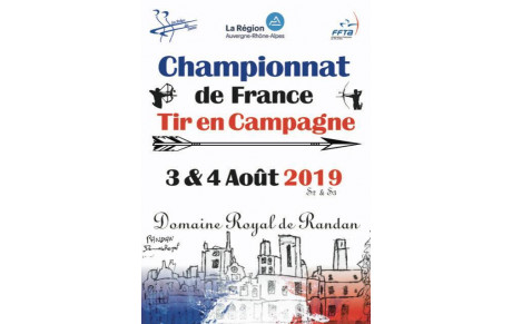 Championnats de France  S2-S3 de tir en campagne à Artonne St Myon dans le Puy-de-Dôme 3 et 4 Aout 2019.