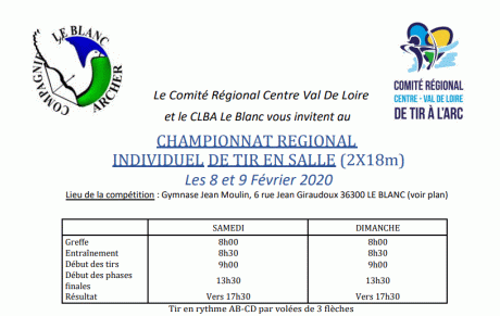 Championnats Régionaux Salle Individuel et Équipe