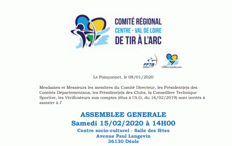 Assemblée Générale février 2020