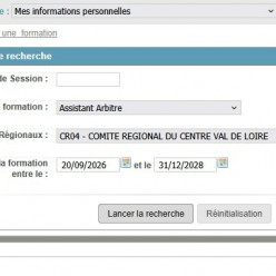S'inscrire à la formation "assistant arbitre"